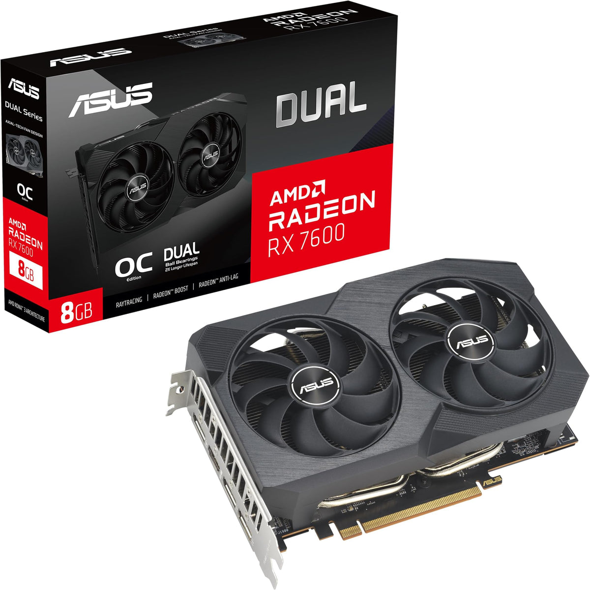 ASUS Dual Radeon RX 7600 EVO OC 8GB