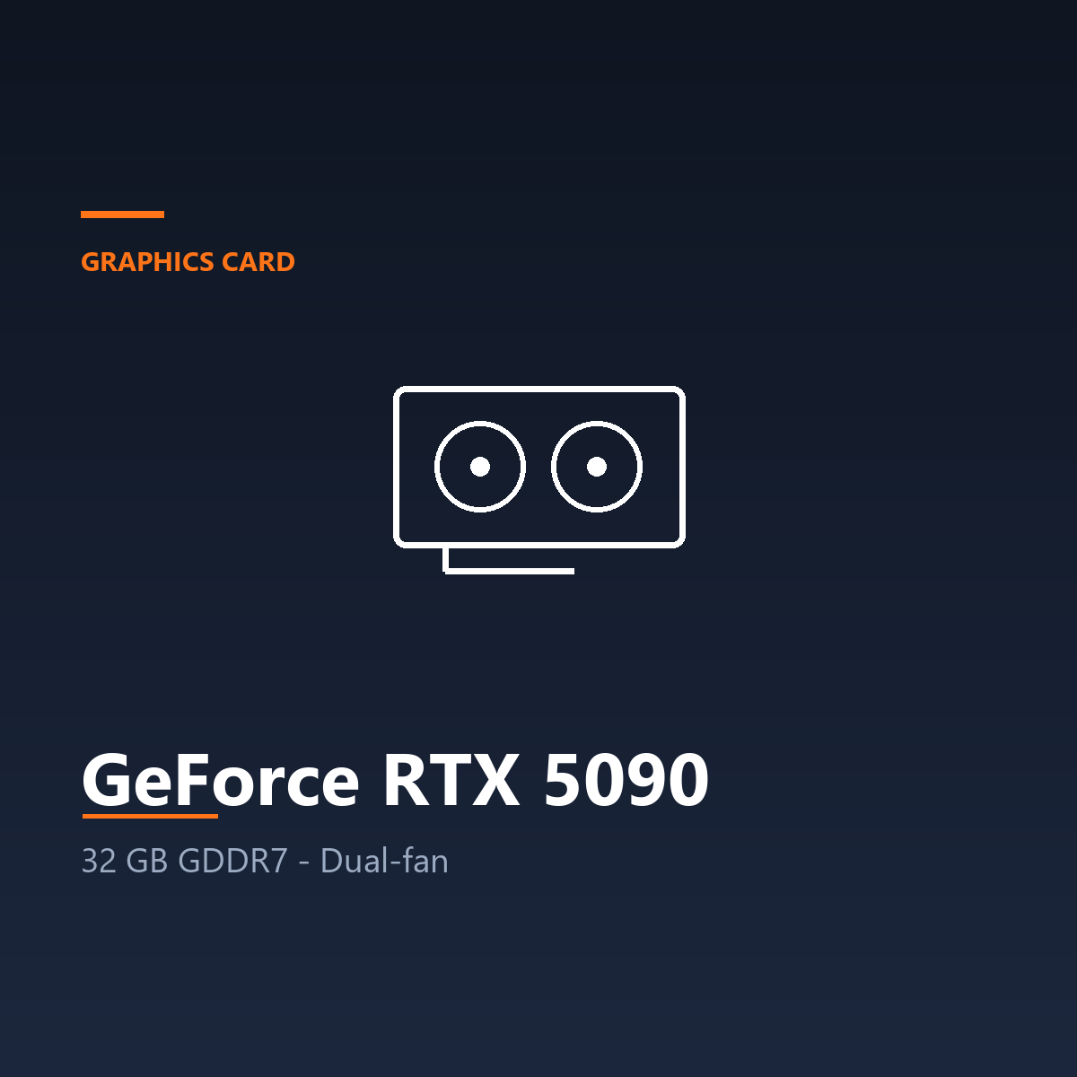 RTX 5090 AORUS 32G - 32 GB GDDR7, Dual-fan cooling (Graphics Card)