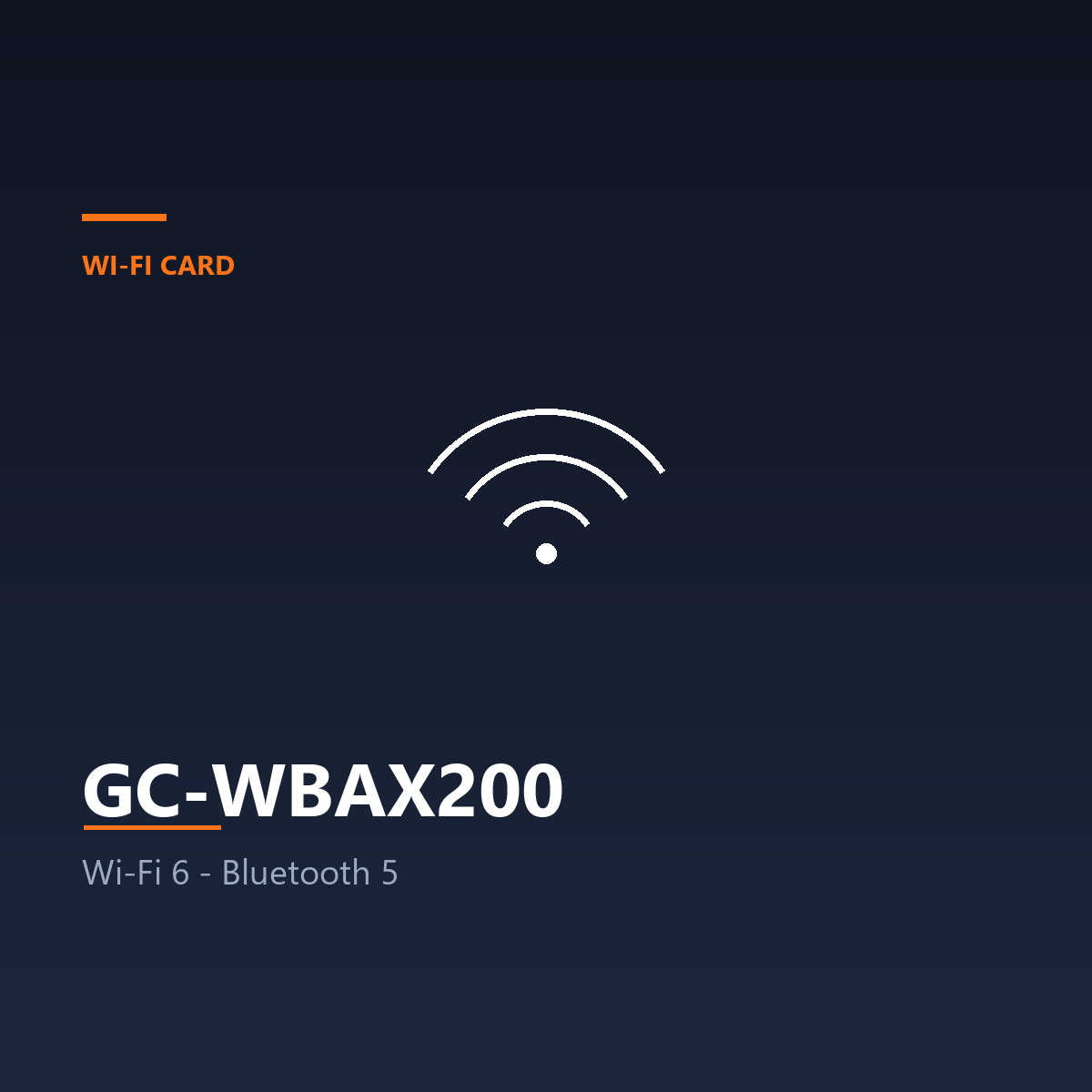 GC-WBAX200 - Wi-Fi 6 dual-band, Up to 2400 Mbps (Wi-Fi Card)