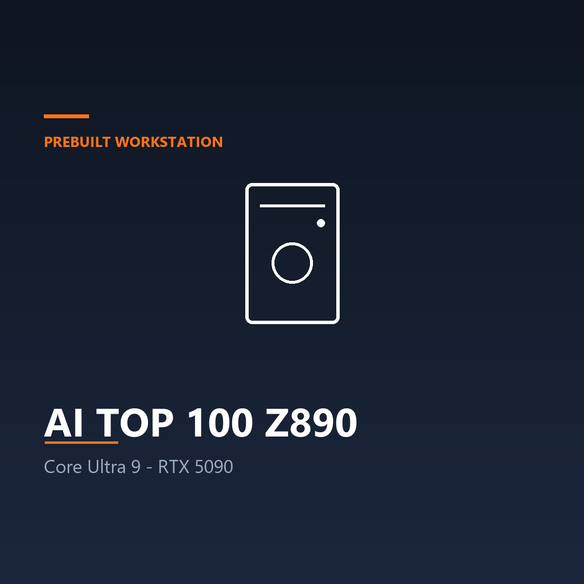 AI TOP 100 Z890 - Core Ultra 9 285K, RTX 5090 - 128 GB DDR5 (Prebuilt Workstation)