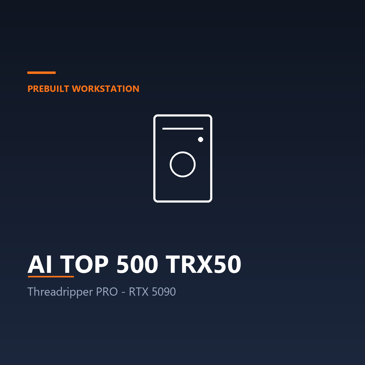 AI TOP 500 TRX50 - Threadripper PRO 7965WX, RTX 5090 - 768 GB DDR5 (Prebuilt Workstation)