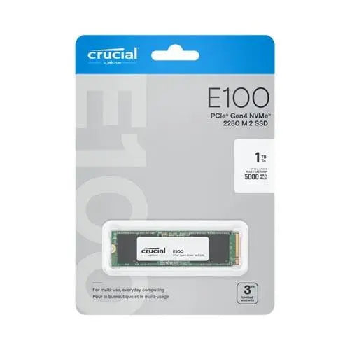 Crucial E100 1TB NVMe SSD