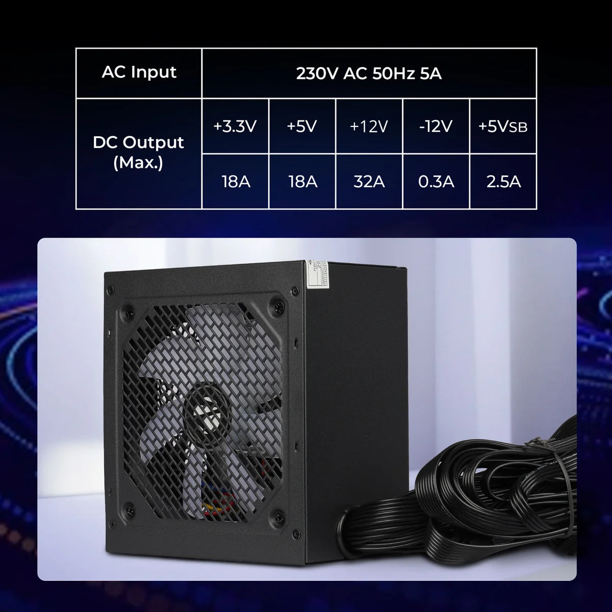 Zebronics 550W RGB PSU