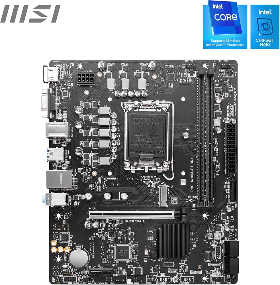 MSI PRO H610M-E DDR4