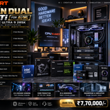 CPU KART TITAN DUAL 5070 Ti — AI/ML WORKSTATION
Intel Core Ultra 9 285K + Dual MSI RTX 5070 Ti 16GB Professional AI Workstation