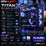 CPU KART TITAN X
AMD Ryzen 7 9800X3D + MSI RTX 5070 Ti 16GB SHADOW